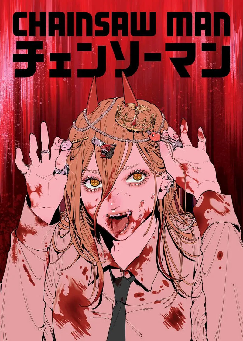 Classic Anime Chainsaw -man Poster Print Canvas Art Pictures Home for Living Room and Bedroom Wall  Decor Frameless Painting