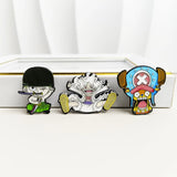 One Piece Manga Pin Anime Lapel Pins Backpacks Cute Things Vegeta Goku Brooches Badges on Backpack Brooch for Clothes Jewelry
