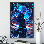 J-Jujutsu Gojo Satoru Self-adhesive Poster Figures Home Decoration Painting Wall Art Bedroom Cartoons Decor Anime Wallpaper