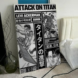 Anime A-Attack O-On Titan Poster Room Wall Art Decor Waterproof Stickers For Home Bar Bedroom Decoration