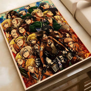 EPC Attack On Titan Season Eren Japanese Anime Classic Poster HD Posters Home Room Bar Cafe Decor Art Wall Painting Picture