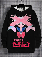 Cartoon Sailor Moons 3D Print All Seasons Children Casual Sweatshirt Cool Pullover Tops Unisex Clothes Boy Girl Hoodies