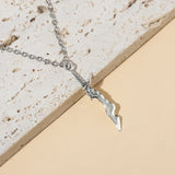 Anime Solo And Leveling Necklace Sung Jin-woo Short Blade Pendant   Necklace Cosplay Props Jewelry  Gifts