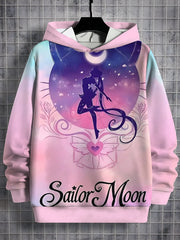 Cartoon Sailor Moons 3D Print All Seasons Children Casual Sweatshirt Cool Pullover Tops Unisex Clothes Boy Girl Hoodies