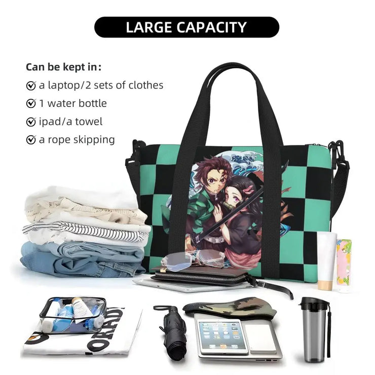 Demon Slayer Tote Bag Tanjiro & Nezuko Beach/Travel Bag