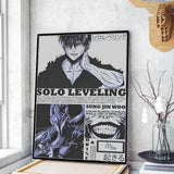 Solo leveling sung jin woo Anime Poster Art Print Anime Style Home Decor Ideal Gift Perfect Room Decor