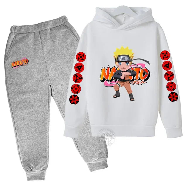 Naruto Akatsuki Cloud Hoodie Girls Boys Fashion Printed Pullover Autumn And Winter Comfortable Street Wear Best-selling Suit