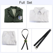 Attack on Titan Eren Levi Cosplay Costume Women Men Shingeki No Kyojin Scouting Legion Soldier Jacket Coat Windbreaker Uniform