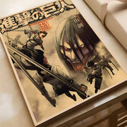 EPC Attack On Titan Season Eren Japanese Anime Classic Poster HD Posters Home Room Bar Cafe Decor Art Wall Painting Picture