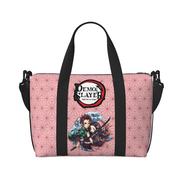 Demon Slayer Tote Bag Tanjiro & Nezuko Beach/Travel Bag