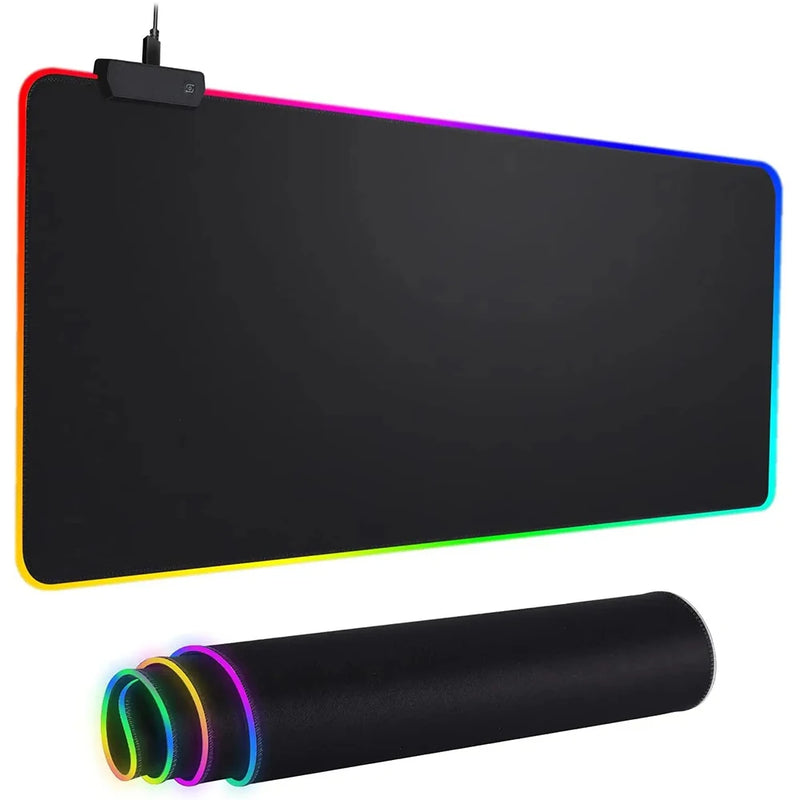 Anime Spy X Family RGB Pc Gamer Keyboard Mouse Pad Mousepad LED Glowing Mouse Mats Rubber Gaming Computer Mausepad