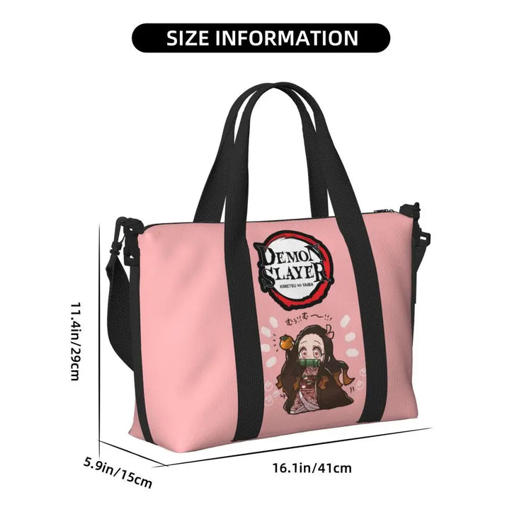 Demon Slayer Tote Bag Tanjiro & Nezuko Beach/Travel Bag
