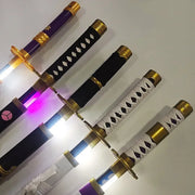40inch Luminou Roronoa Zoro Katana Sword Led Light Anime Zoro Cosplay Prop Real Japanese Katana Original Samurai Sabre Kid Toy