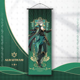 Genshin Impact Scroll Canvas Painting Columbina Sandrone Flins Home Decor Wall Hanging Anime Poster Wall Art Room Decoration