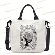 Junji Ito Cat Anime Shoulder Bag Unisex Canvas Crossbody