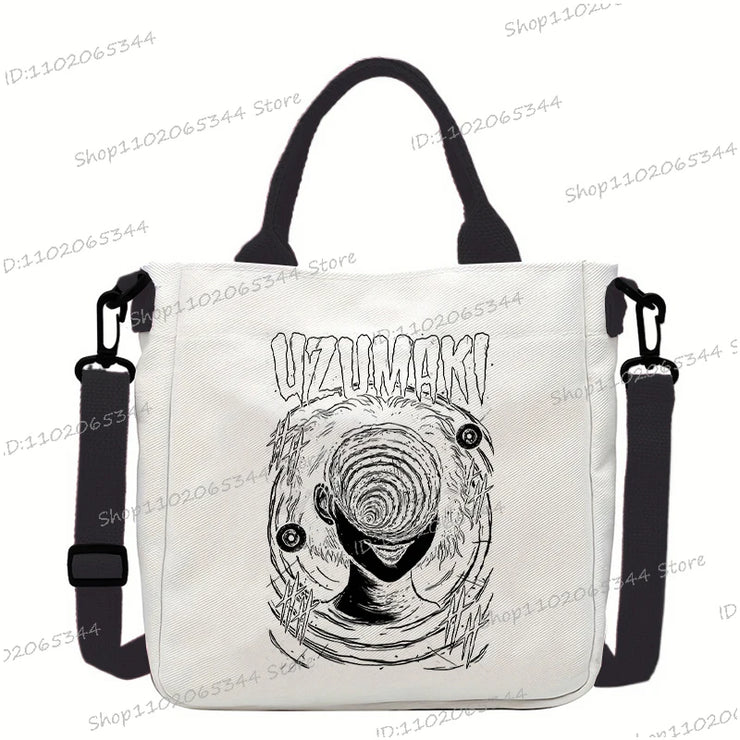Junji Ito Cat Anime Shoulder Bag Unisex Canvas Crossbody