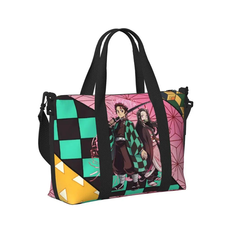 Demon Slayer Tote Bag Tanjiro & Nezuko Beach/Travel Bag
