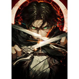 Anime A-Attack on Titans Poster Sticky Wall Art Printing Waterproof Home Living Bed Room Bar Aesthetic Decor