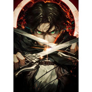 Anime A-Attack on Titans Poster Sticky Wall Art Printing Waterproof Home Living Bed Room Bar Aesthetic Decor