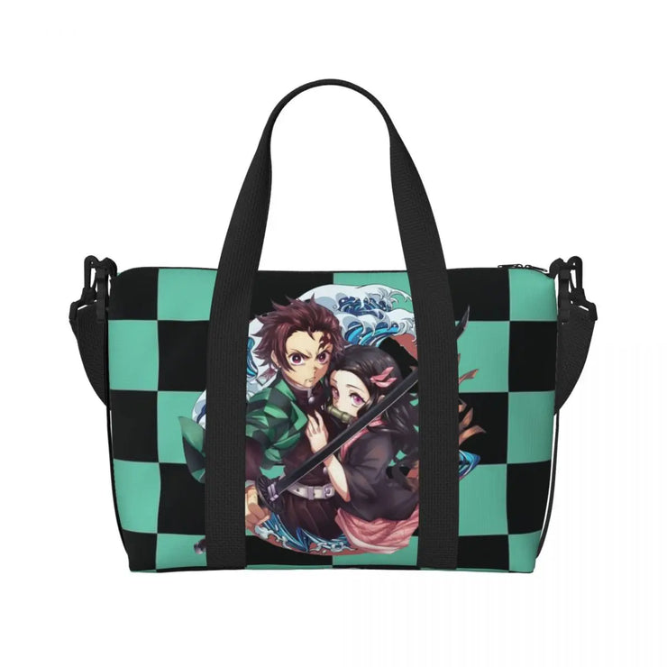 Demon Slayer Tote Bag Tanjiro & Nezuko Beach/Travel Bag