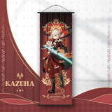 Genshin Impact Scroll Canvas Painting Columbina Sandrone Flins Home Decor Wall Hanging Anime Poster Wall Art Room Decoration