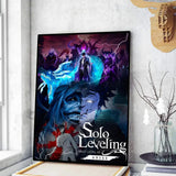 Solo leveling sung jin woo Anime Poster Art Print Anime Style Home Decor Ideal Gift Perfect Room Decor