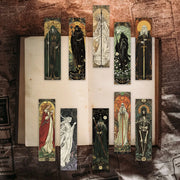 30pcs Aesthetic Darkness Magic Wizard Paper Bookmarks Library Office Page Markings DIY Students Reader Page Markers