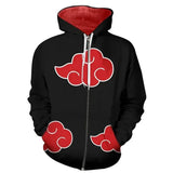 ♥ New 2025 Unisex Hoodie Anime Hokage Ninja Itachi Akatsuki Cosplay Red Cloud Costumes Daily Casual Coat Jacket Fas ★ Bear House