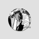 Anime Chainsaw Man Button Pins Character Makima Denji Cartoon Brooches Round Badge Backpacks Accessory Decor Fans Collect Gifts