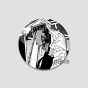 Anime Chainsaw Man Button Pins Character Makima Denji Cartoon Brooches Round Badge Backpacks Accessory Decor Fans Collect Gifts