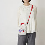 In Stock Hot Anime Moomins Series Shoulder Bag Cute Cartoon Character Little My Creativity Embroidered  Crossbody Bag