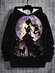 Cartoon Sailor Moons 3D Print All Seasons Children Casual Sweatshirt Cool Pullover Tops Unisex Clothes Boy Girl Hoodies