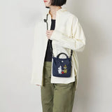 In Stock Hot Anime Moomins Series Shoulder Bag Cute Cartoon Character Little My Creativity Embroidered  Crossbody Bag