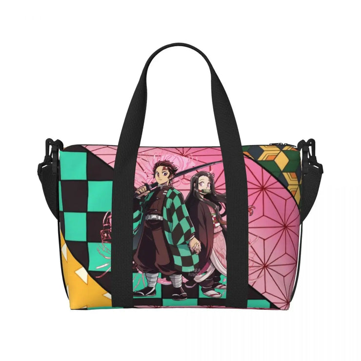 Demon Slayer Tote Bag Tanjiro & Nezuko Beach/Travel Bag