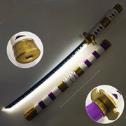 40inch Luminou Roronoa Zoro Katana Sword Led Light Anime Zoro Cosplay Prop Real Japanese Katana Original Samurai Sabre Kid Toy