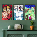 anime Chainsaw Man Poster Posters Anime Room Decor Decoration Movie Backpack Wall Interior Music Wall Art