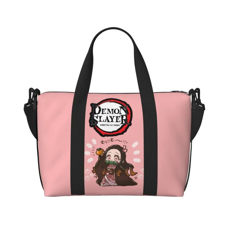 Demon Slayer Tote Bag Tanjiro & Nezuko Beach/Travel Bag