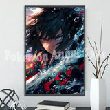 Demon Slayer Self-adhesive Anime Poster Hashira Nezuko Agatsuma Zenitsu Inosuke Wall Painting Home Decor Wall Art Room Kid Gift