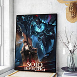 Solo leveling sung jin woo Anime Poster Art Print Anime Style Home Decor Ideal Gift Perfect Room Decor