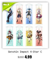 Genshin Impact Scroll Canvas Painting Columbina Sandrone Flins Home Decor Wall Hanging Anime Poster Wall Art Room Decoration