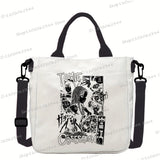 Junji Ito Cat Anime Shoulder Bag Unisex Canvas Crossbody