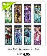 Genshin Impact Scroll Canvas Painting Columbina Sandrone Flins Home Decor Wall Hanging Anime Poster Wall Art Room Decoration