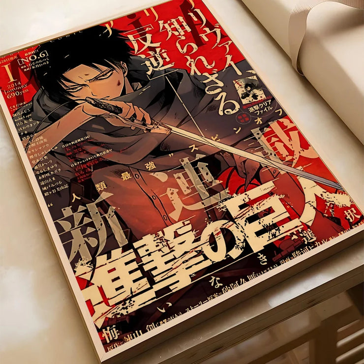 EPC Attack On Titan Season Eren Japanese Anime Classic Poster HD Posters Home Room Bar Cafe Decor Art Wall Painting Picture