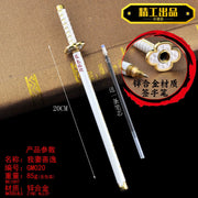 20CM Anime Demon Slayer Sword Model Gel Pen Kimetsu No Yaiba Tanjirou Weapon Black Refill Cosplay Prop Student Gift Box Package